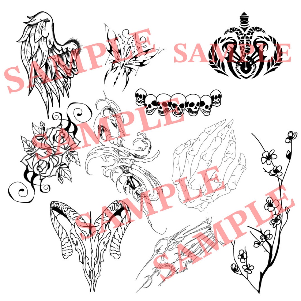 素材 tattoo ワンポイント 5弾