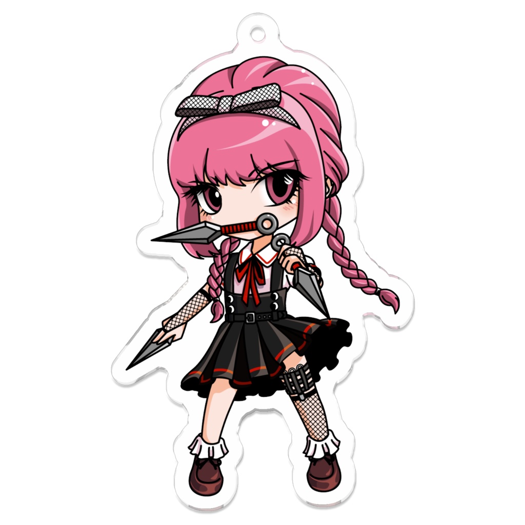 【JK忍者】椿-tsubaki- ちびキャラアクリルキーホルダー