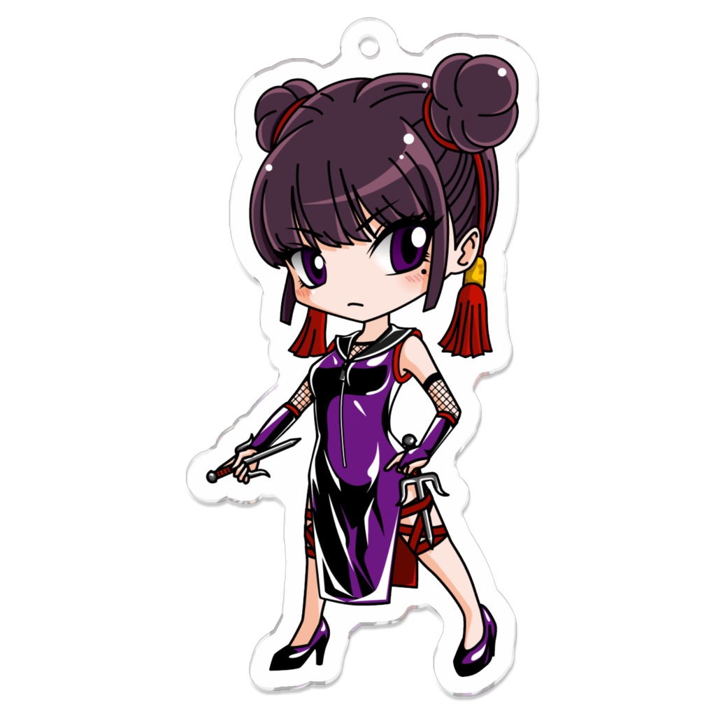 【JK忍者】菖蒲-ayame- ちびキャラアクリルキーホルダー