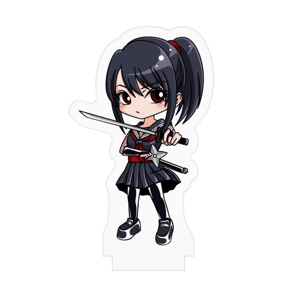 鴉-karasu- ちびキャラアクリルフィギュア【JK忍者】