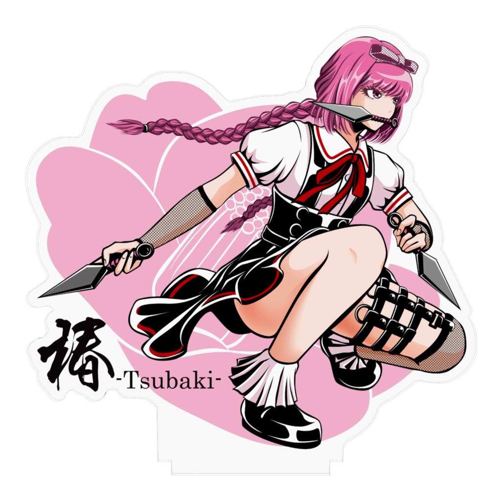 椿-tsubaki- アクリルフィギュア【JK忍者】