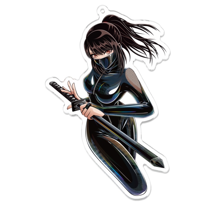 鴉-karasu- 隠密衣装『マスク有or無』アクリルキーホルダー【JK忍者】