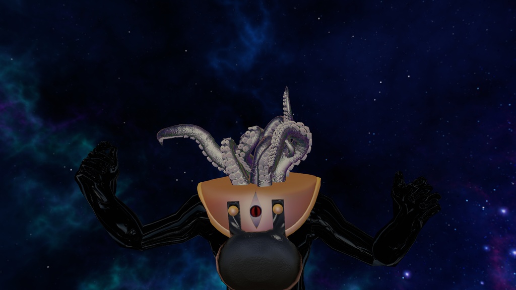 【MA対応】潜水ヘルメット型触手生物「メットちゃん」