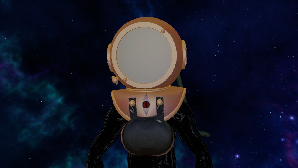 【MA対応】潜水ヘルメット型触手生物「メットちゃん」