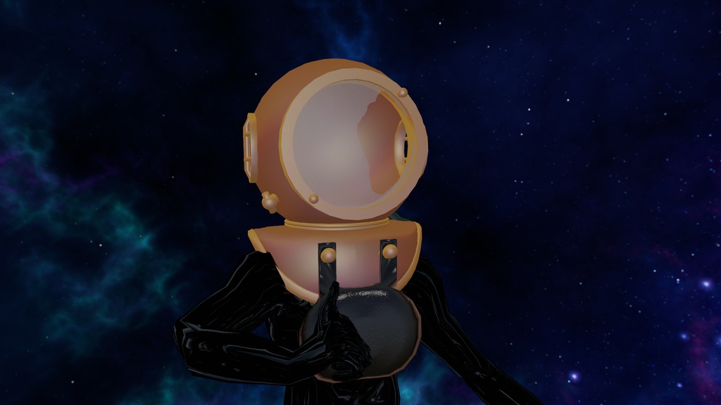 【MA対応】潜水ヘルメット型触手生物「メットちゃん」