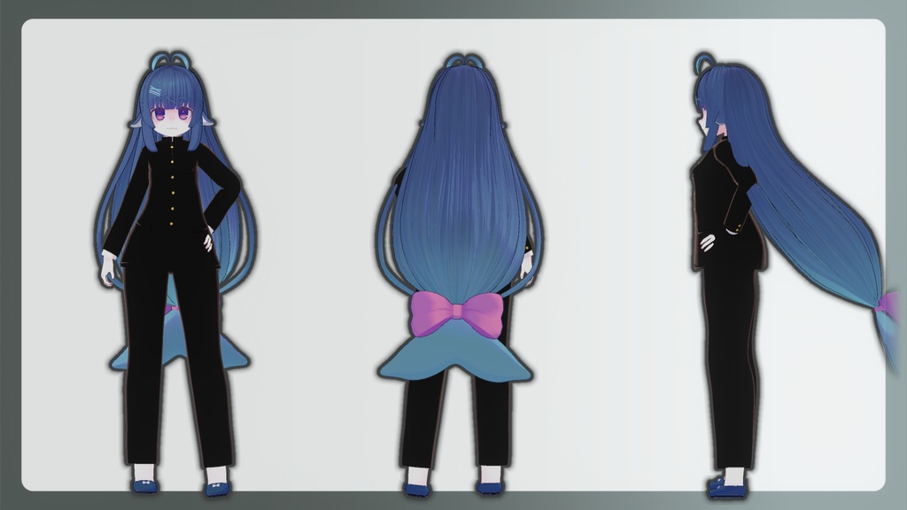 【アノマラボ新共通素体用】大正風学生服【VRC想定】