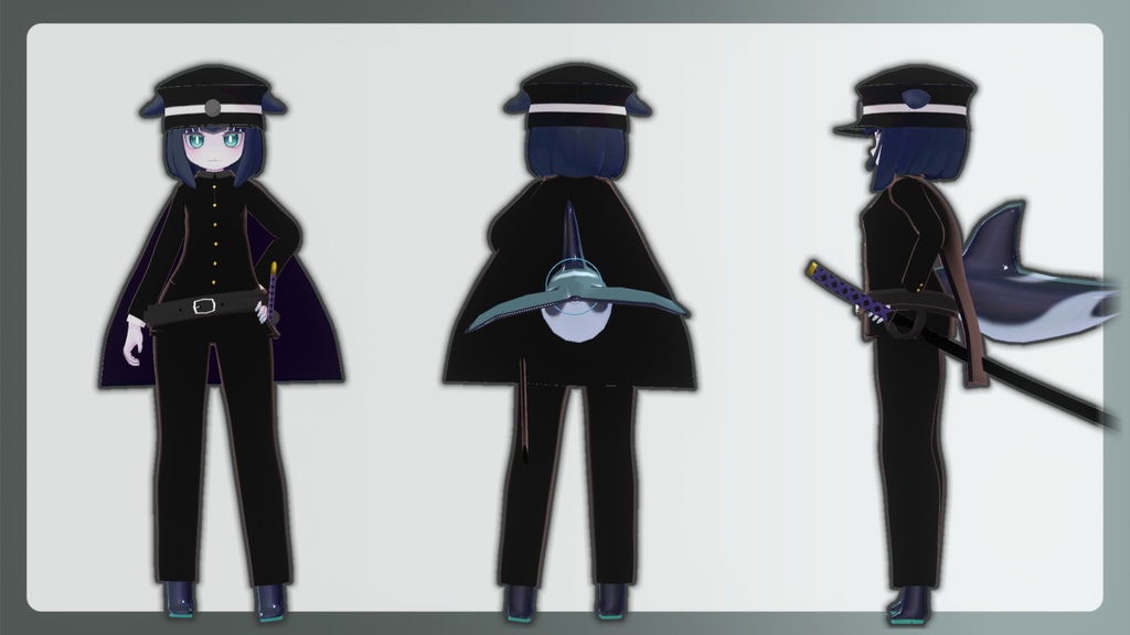 【アノマラボ新共通素体用】大正風学生服【VRC想定】