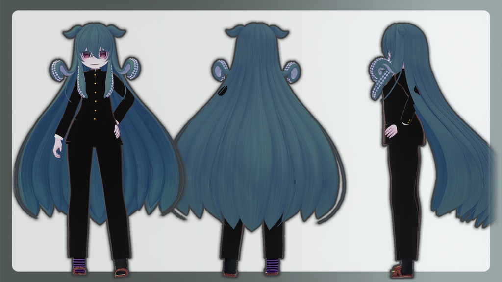 【アノマラボ新共通素体用】大正風学生服【VRC想定】