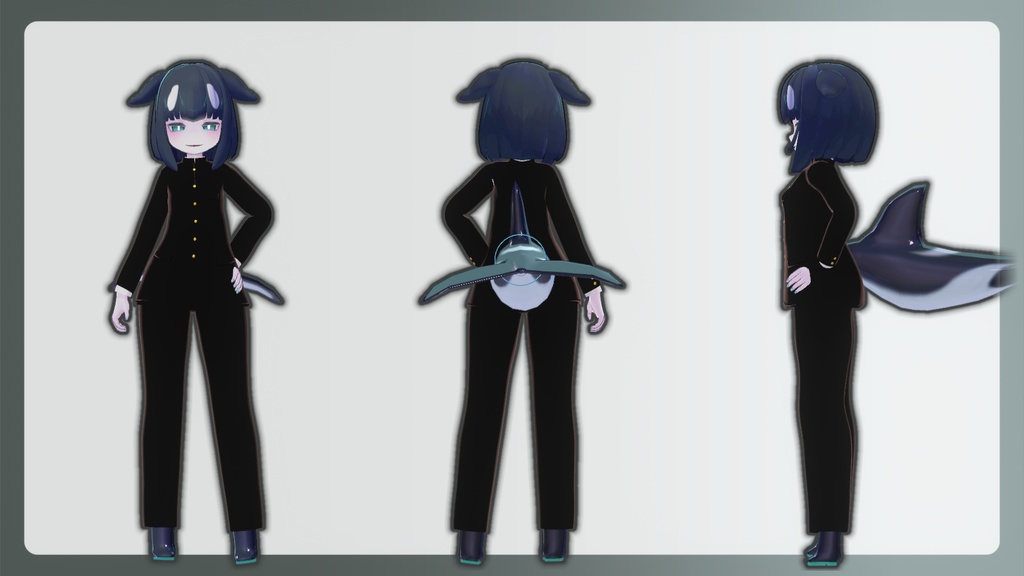 【アノマラボ新共通素体用】大正風学生服【VRC想定】