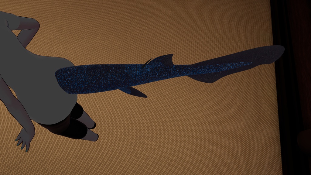 【VRC想定】フジクジラ尻尾【MA対応】