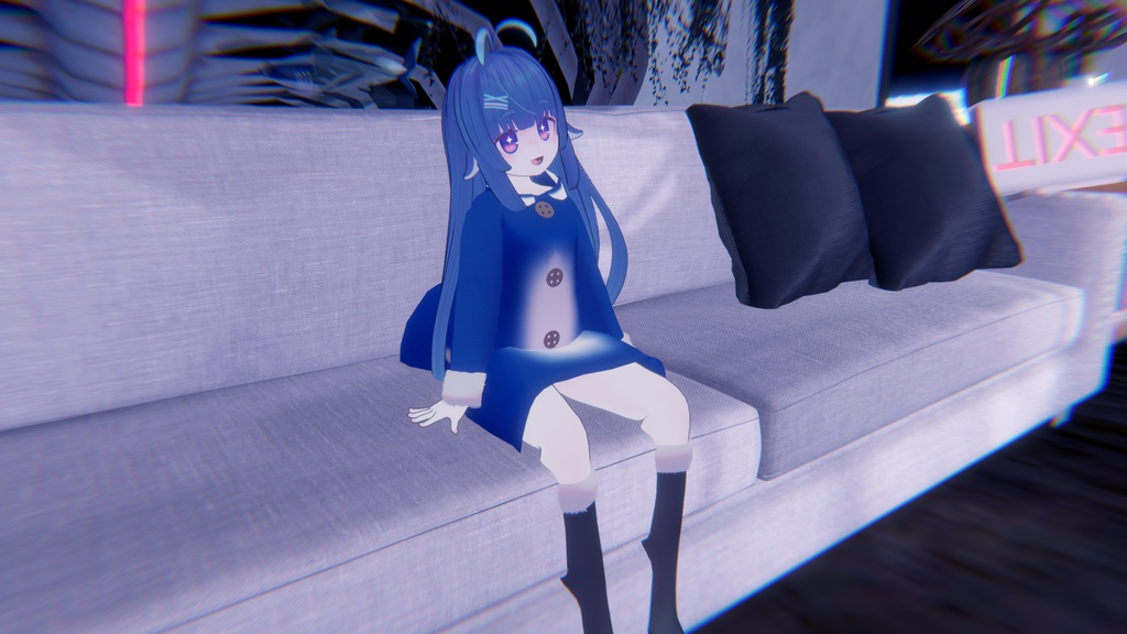 【アノマラボ新共通素体用】サメパジャマ【VRC想定】