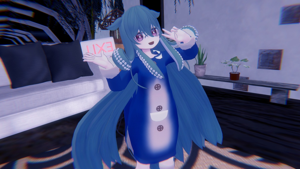 【アノマラボ新共通素体用】サメパジャマ【VRC想定】