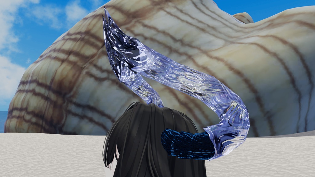 【VRC想定】針水晶の角