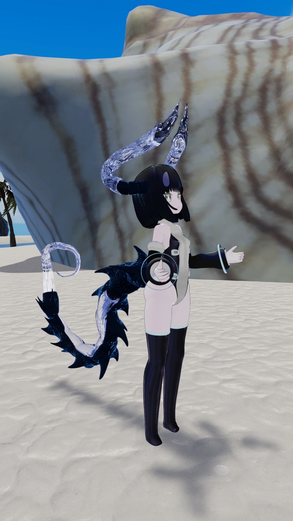 【VRC想定】針水晶の尻尾