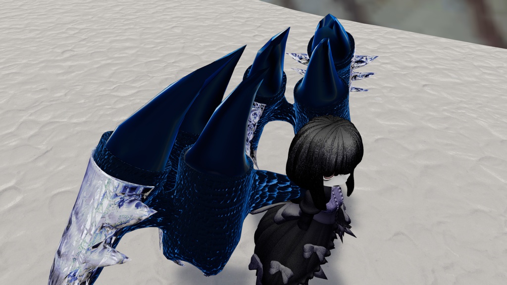 【VRC想定】針水晶の翼