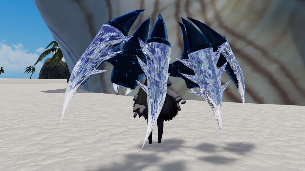 【VRC想定】針水晶の翼