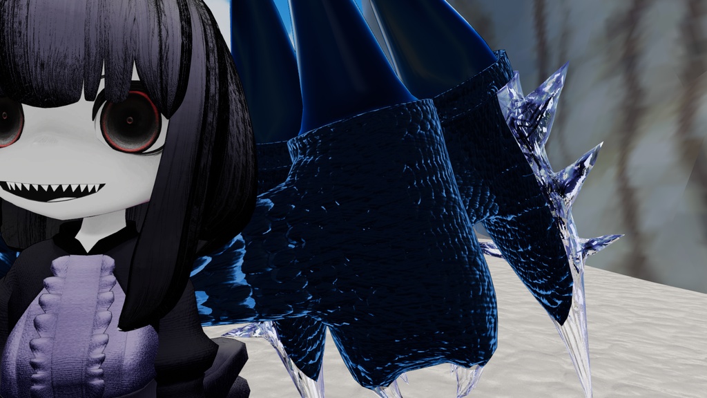 【VRC想定】針水晶の翼