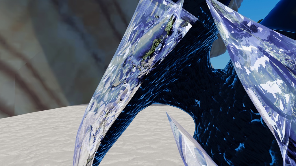 【VRC想定】針水晶の翼