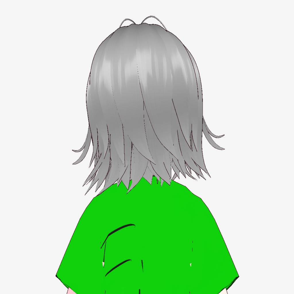 【VRoid正式版、VRC想定】無造作ヘアー
