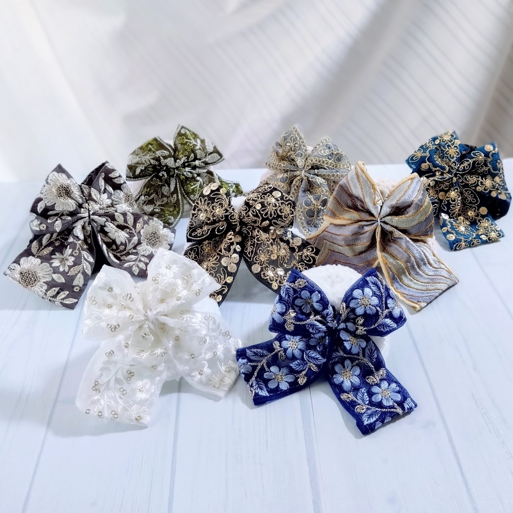 刺繍リボンの帽子