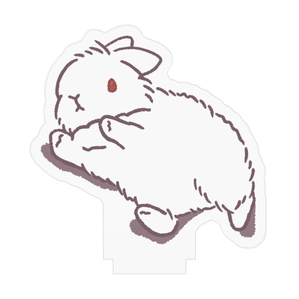 【立ち耳】【長毛】【ルビーアイドホワイト系】なんとかなるさー