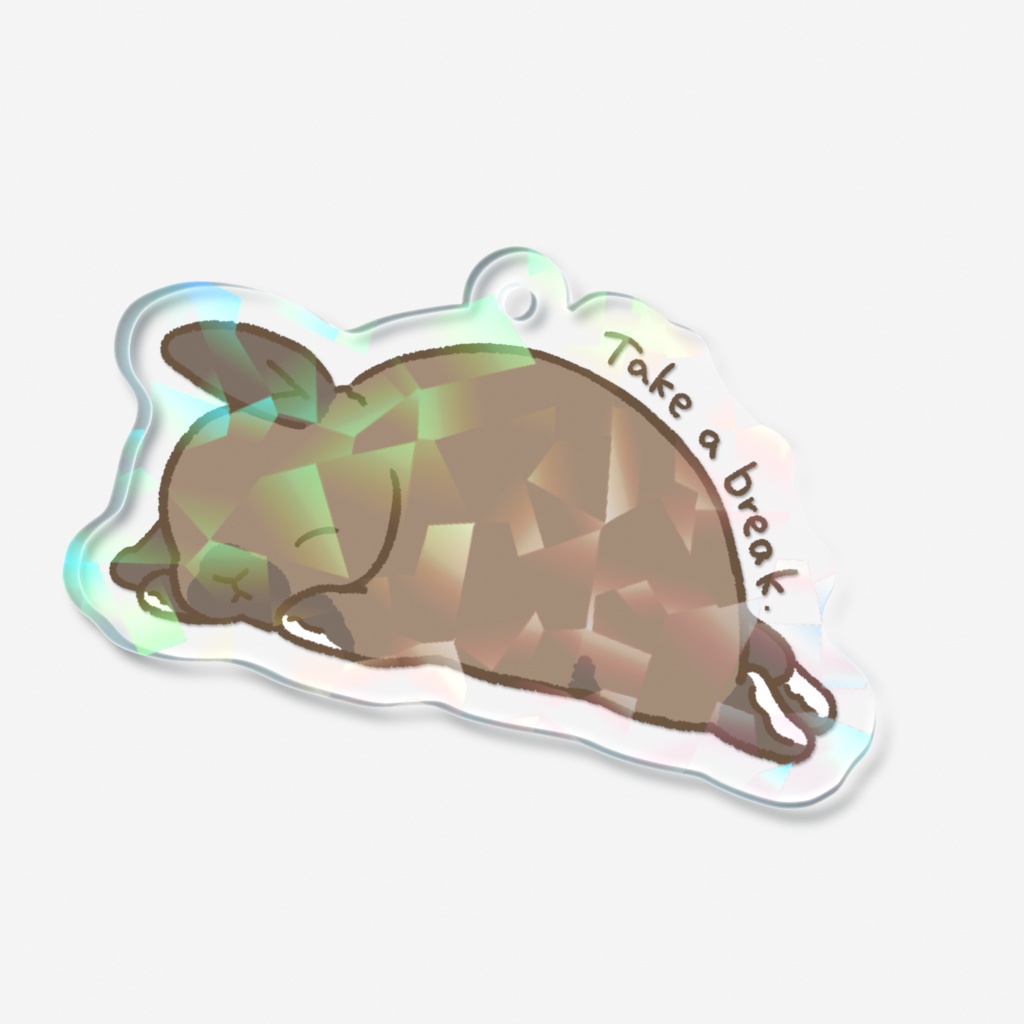 トータスシェル(トート)カラーの垂れ耳うさぎさん【休憩】