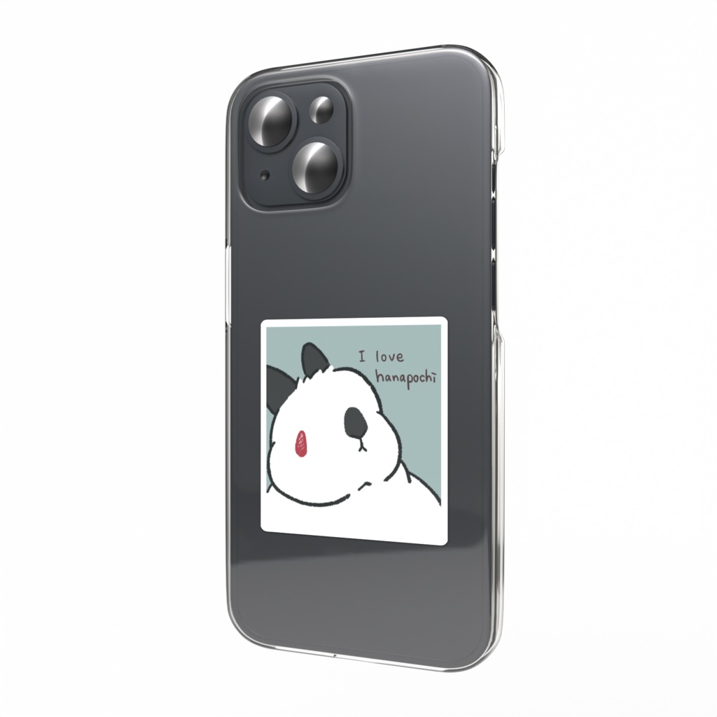 【立ち耳うさぎ】I love hanapochi【ブラック】