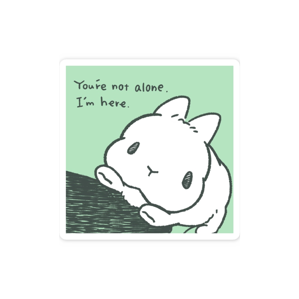 【立ち耳うさぎ】You are not alone.I'm here.