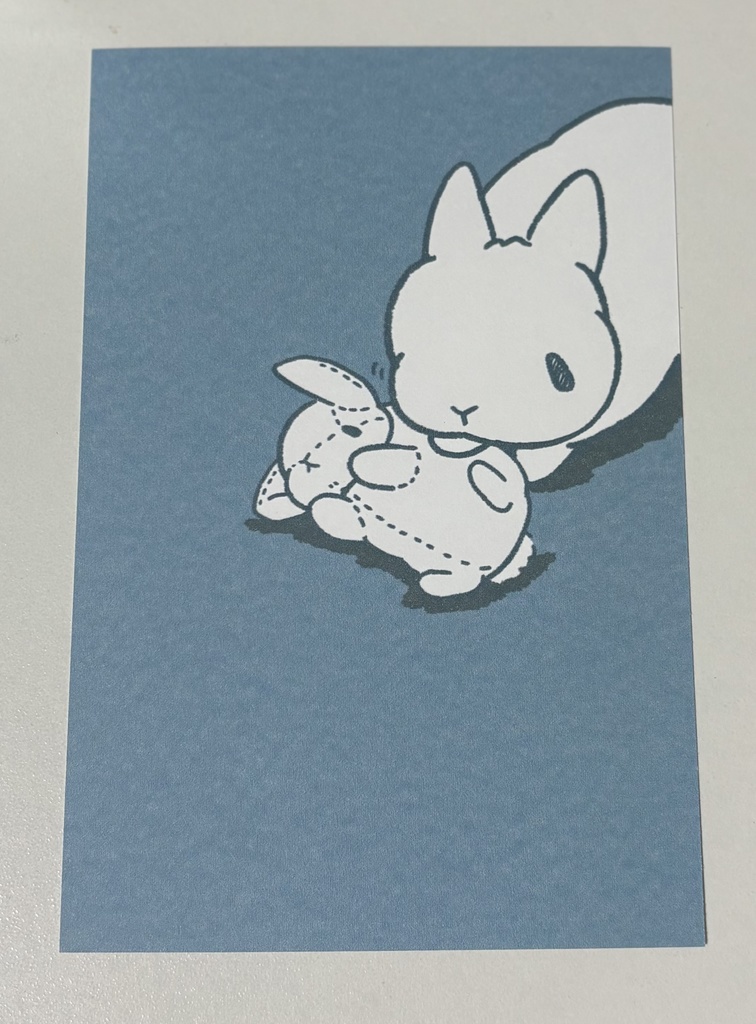 立ち耳うさぎさん ポストカード4枚セット「愛を知って 愛になる」