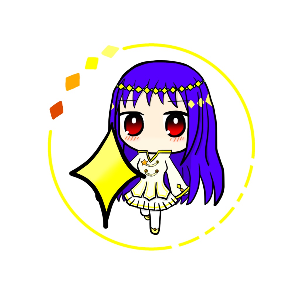 トランプモチーフ SD星影夕 缶バッジ - 32mm