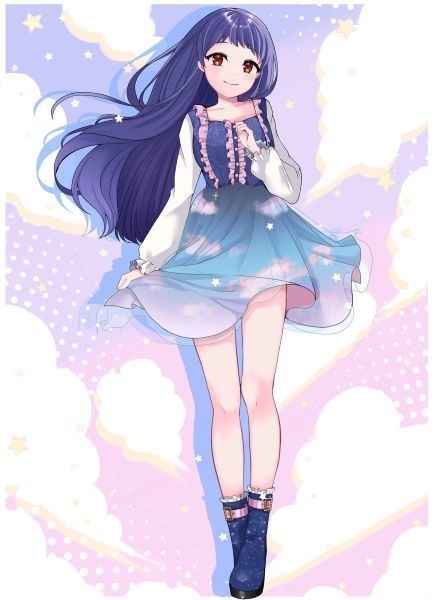 星影夕 キービジュアル アクリルキーホルダー - 100 x 100 (mm) 2種類