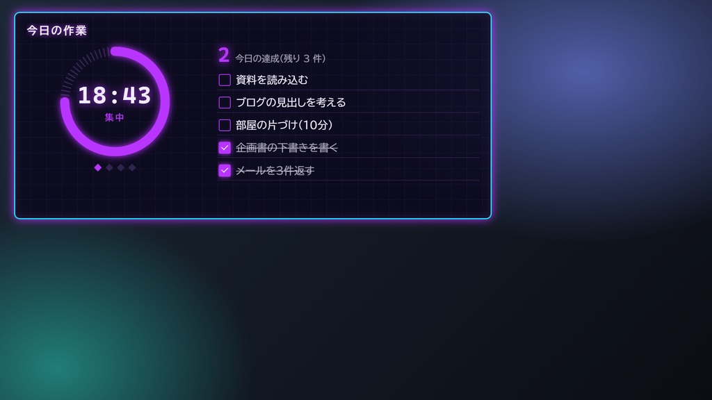 作業配信ボード 3種