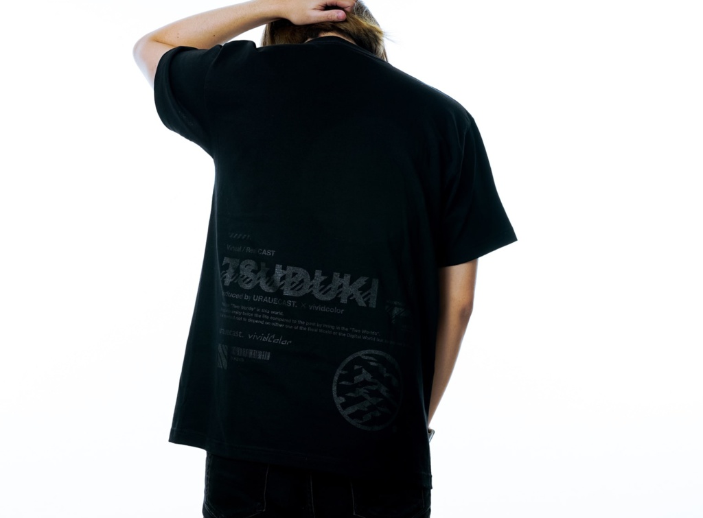 "TSUDUKI" Tee with vividcolor × urauecast.
