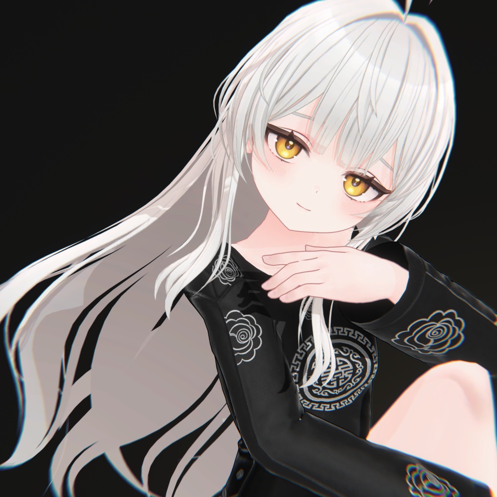 チャイナドレス風ロングTシャツセット