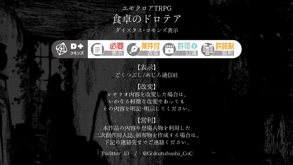 『食卓のドロテア』エモクロアTRPGシナリオ