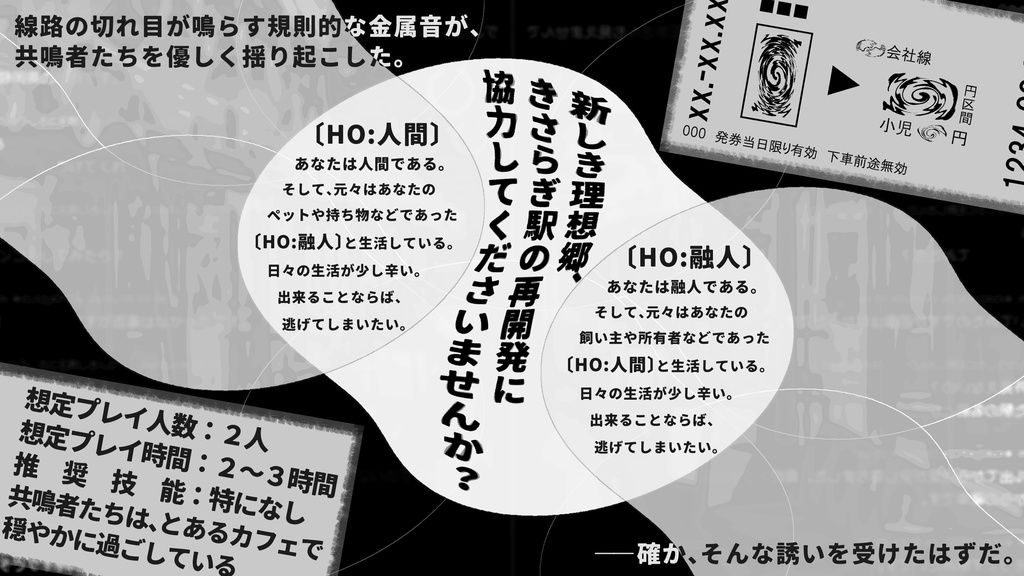 『きさらぎ駅再開発計画』(ガイアケアTRPG)