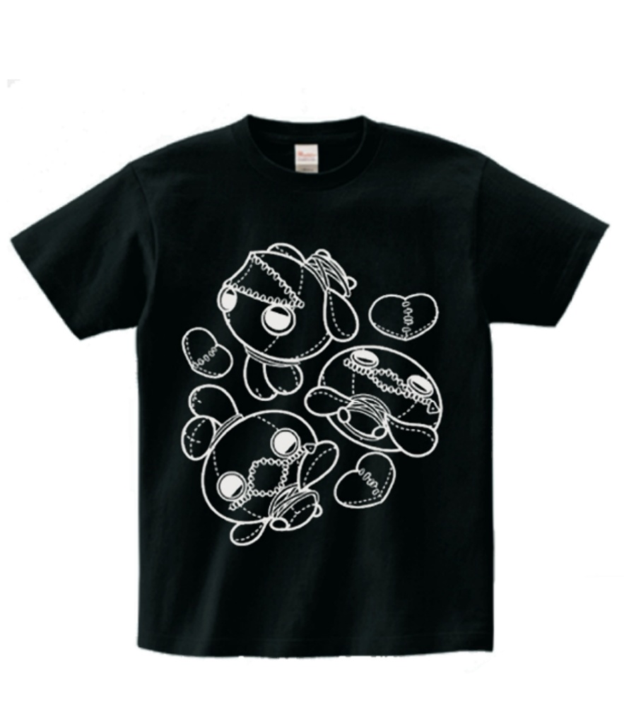 わらにんぎょうさぎTシャツ リアル