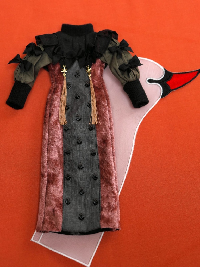 【27cmサイズ】スモーキータートルネックドレス ver2