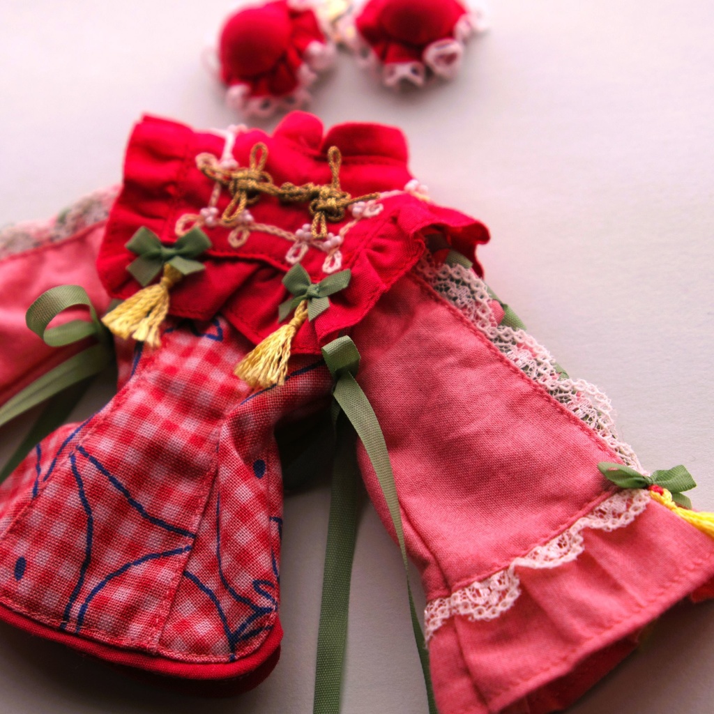 11/22再販【22cm】リ・ボン!チャイナセット col:RED・BLU