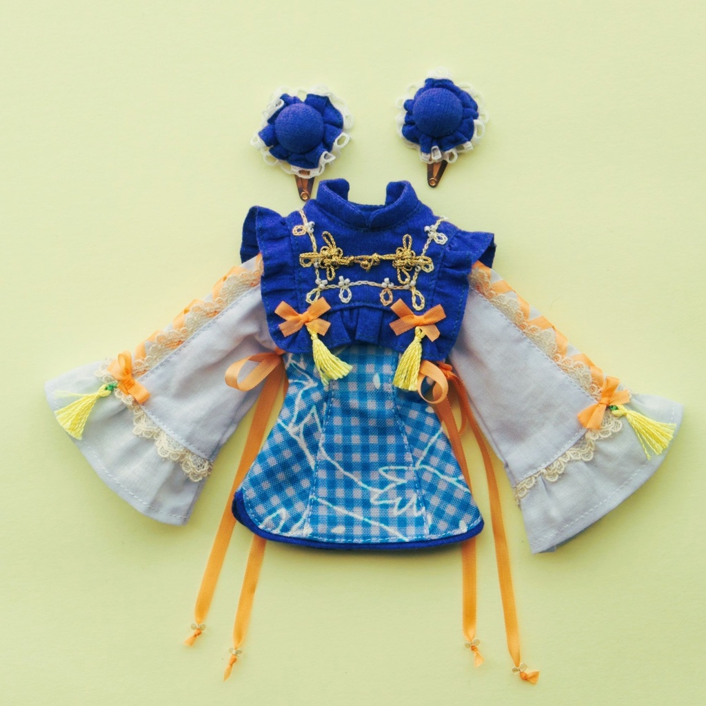 11/22再販【22cm】リ・ボン!チャイナセット col:RED・BLU