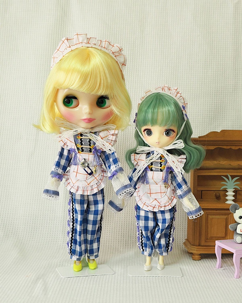 【22cm、初代、ハルモニアサイズ】エプロンチャイナコーデセット