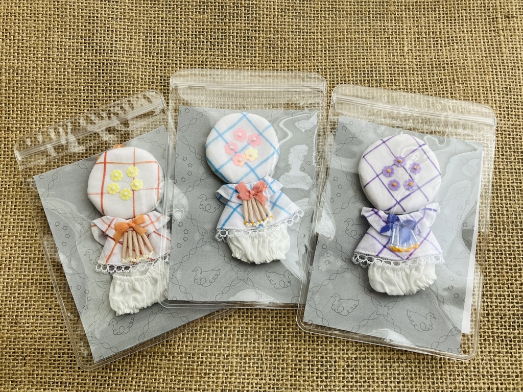 【プチサイズ】ラインチェックのベレーコーデセット