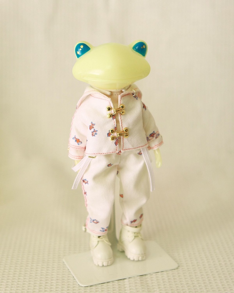 【ワンダーフロッグ】センターホックJK　おさかな柄