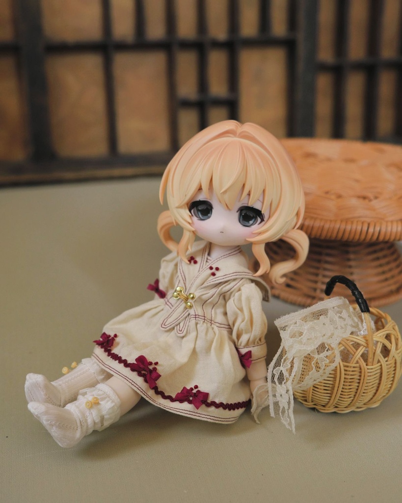 受注【ボニバニ6、ハルモニアサイズ】ハーベストリボンワンピースセット