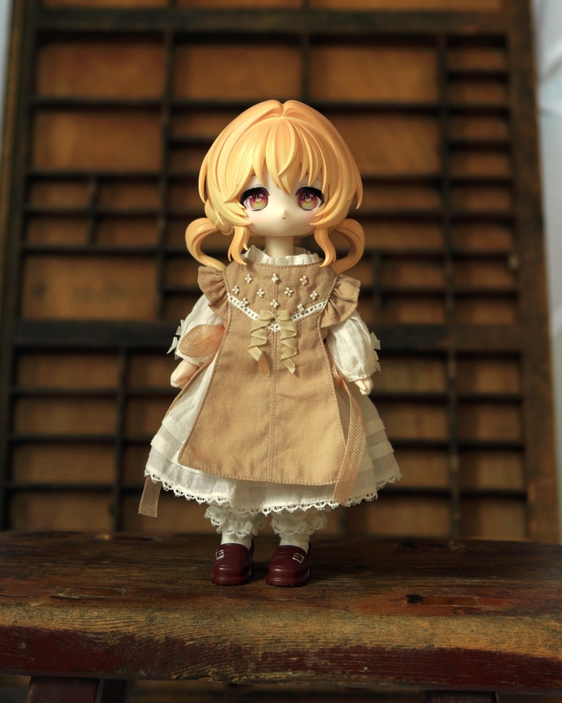 受注【ボニバニ6・ハルモニアサイズ】メルベイユリボンドレスセット