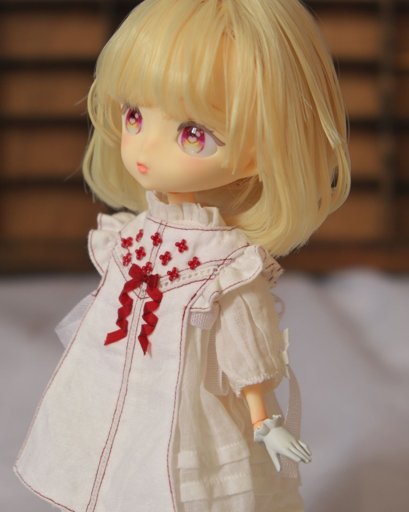 受注【ボニバニ6・ハルモニアサイズ】メルベイユリボンドレスセット