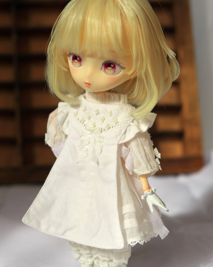 受注【ボニバニ6・ハルモニアサイズ】メルベイユリボンドレスセット
