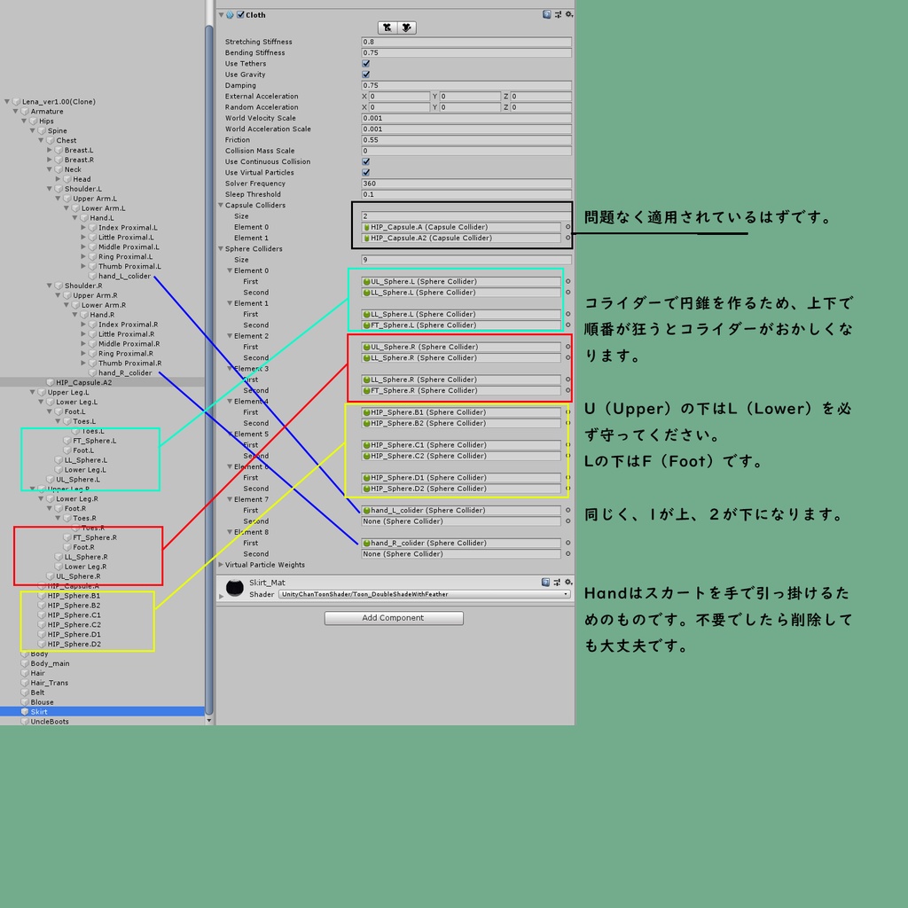 レナ・カクテル専用 Blouse+Skirt+Boots Set 2019済み