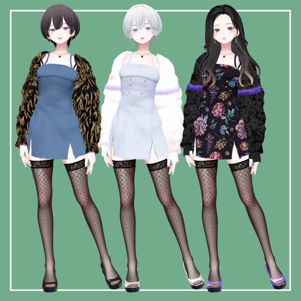 【VRChat】森羅専用 3PieceSet(MA対応)