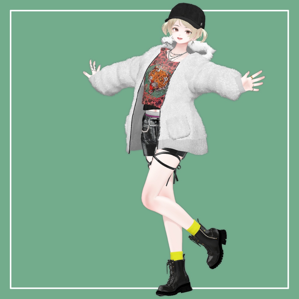 【VRChat】森羅専用 8ホールブーツ(MA対応)